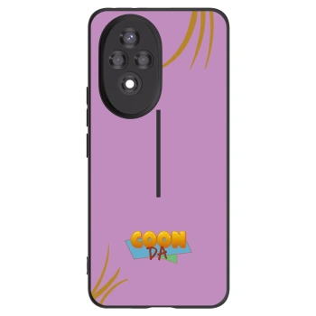 Picasee silikonový černý obal pro Honor 200 5G - COONDA růžovka