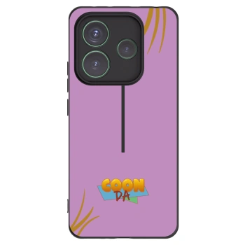 Picasee silikonový černý obal pro Xiaomi Redmi Note 14 5G - COONDA růžovka