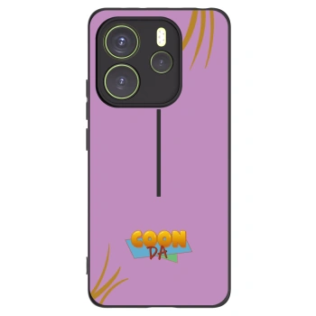 Picasee silikonový černý obal pro Xiaomi Redmi Note 14 4G - COONDA růžovka