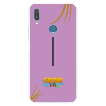 Picasee silikonový průhledný obal pro Huawei Y6 2019 - COONDA růžovka
