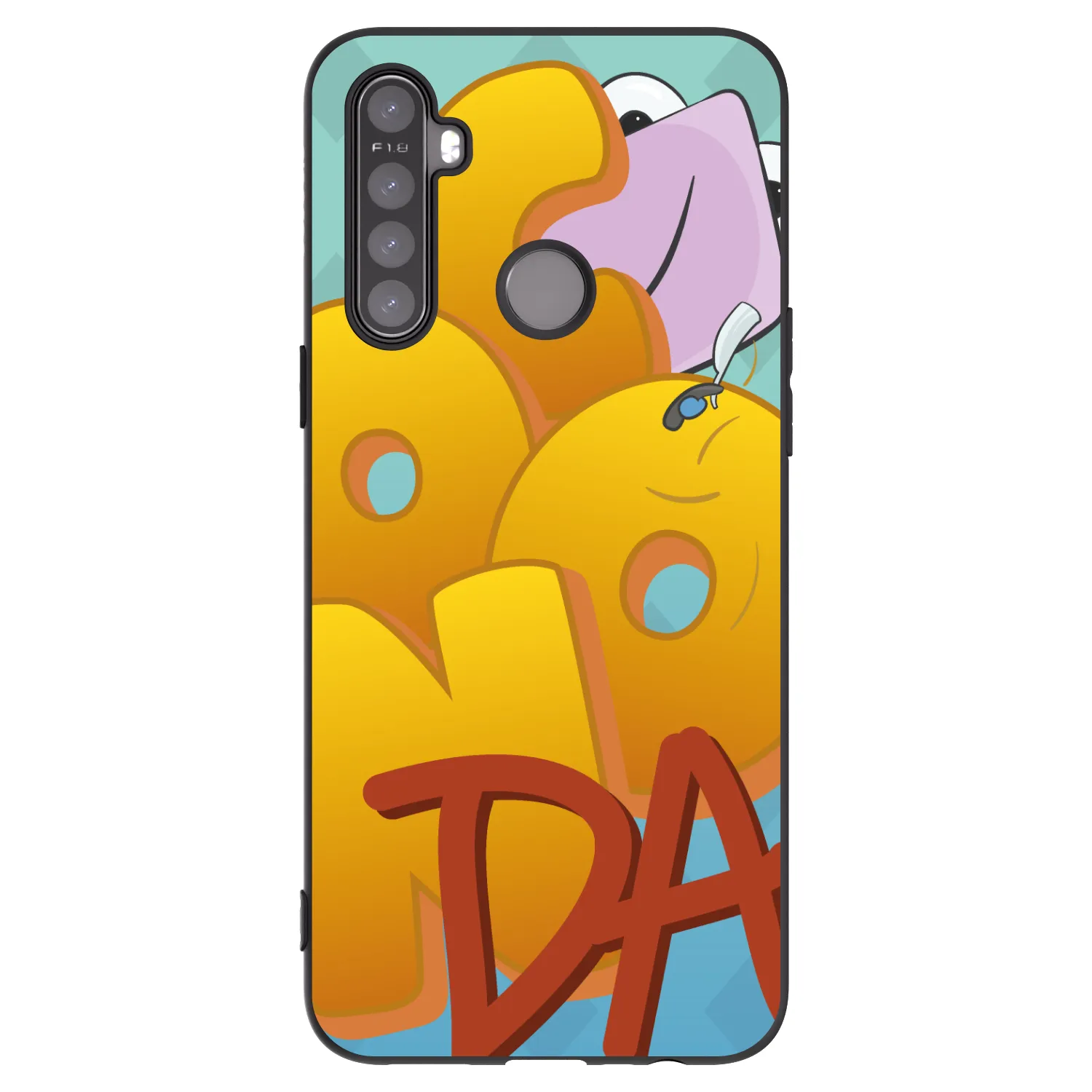 Picasee silikonový černý obal pro Realme 6i - Obří COONDA