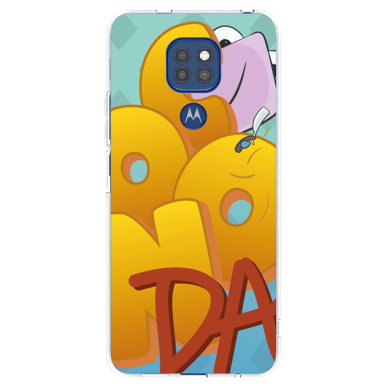 Picasee silikonový průhledný obal pro Motorola Moto G9 Play - Obří COONDA