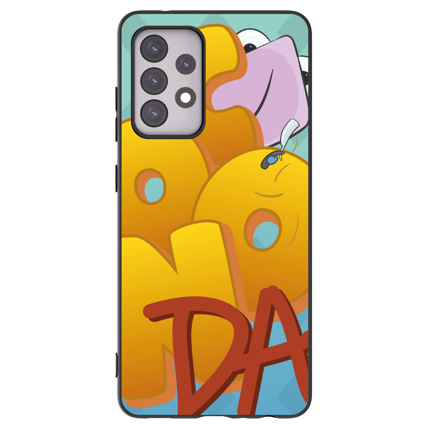 Picasee silikonový černý obal pro Samsung Galaxy A52s 5G A528B - Obří COONDA