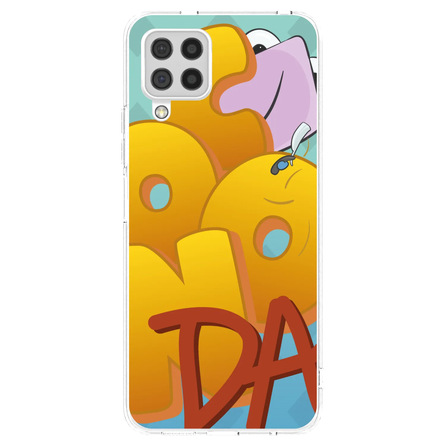 Picasee silikonový průhledný obal pro Samsung Galaxy A22 A225F 4G - Obří COONDA