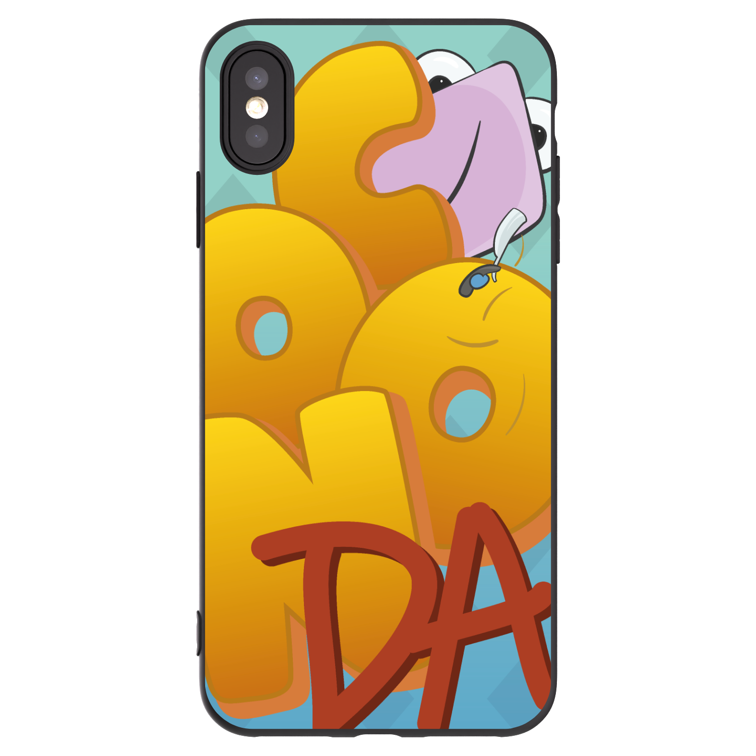 Picasee silikonový černý obal pro Apple iPhone XS Max - Obří COONDA