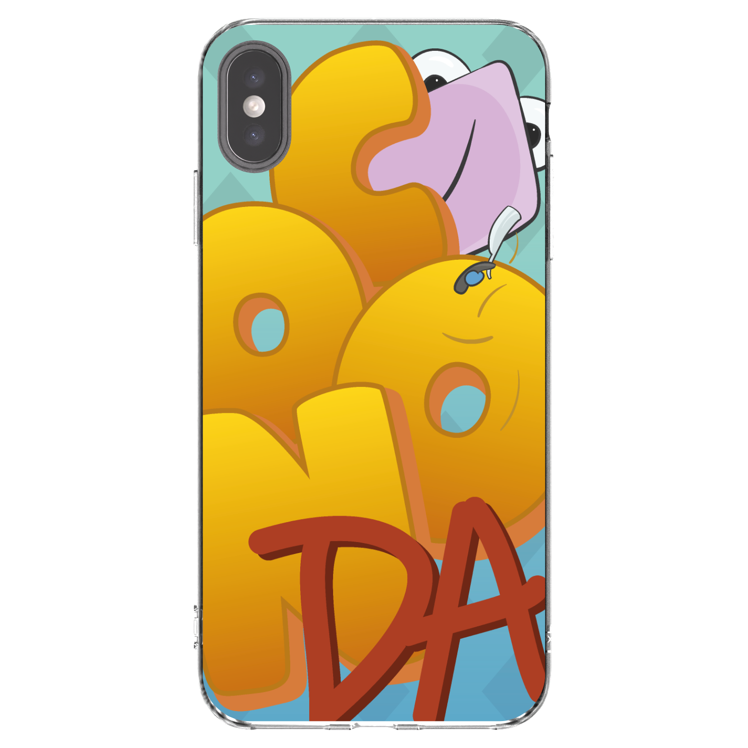 Picasee silikonový průhledný obal pro Apple iPhone XS Max - Obří COONDA