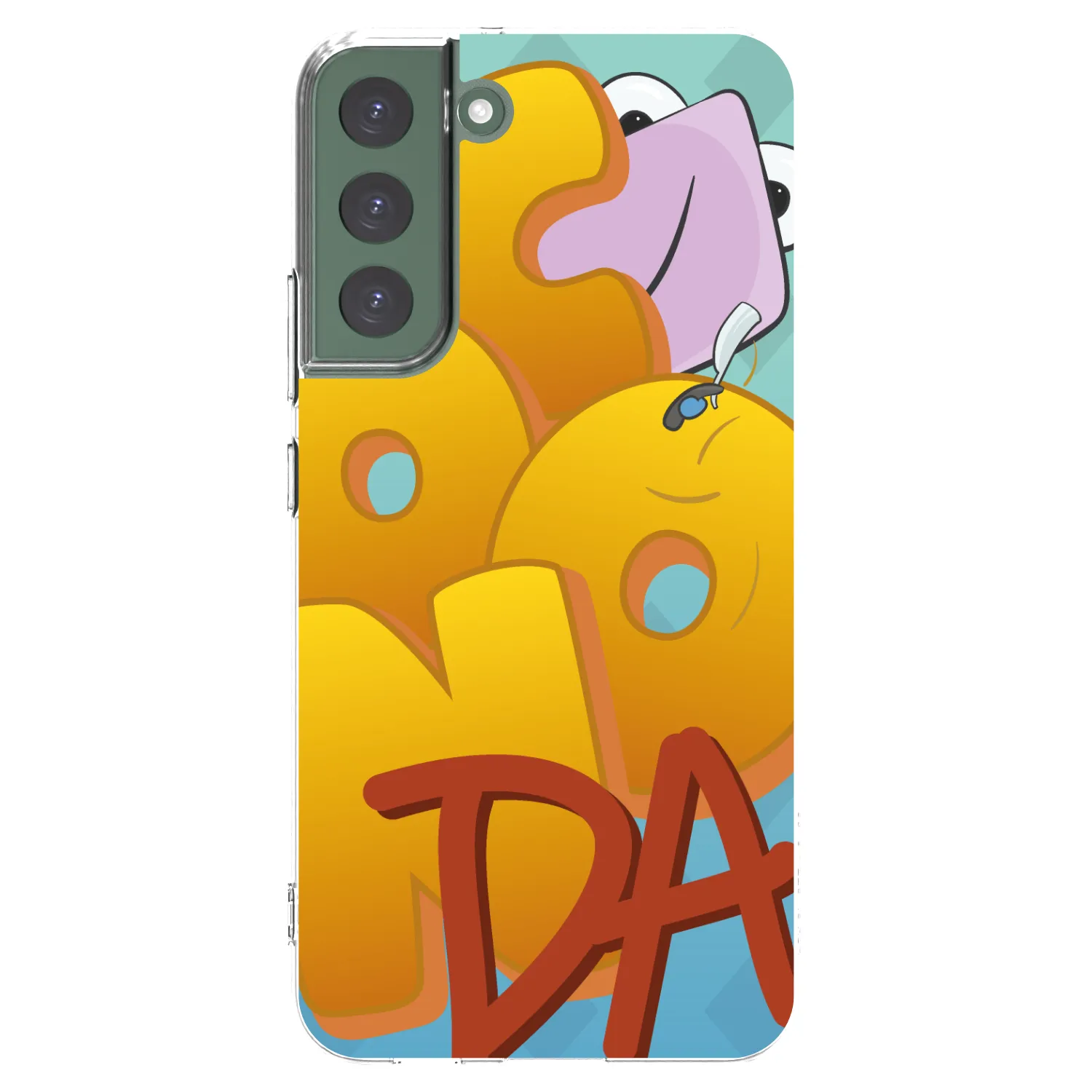 Picasee silikonový průhledný obal pro Samsung Galaxy S22+ 5G - Obří COONDA