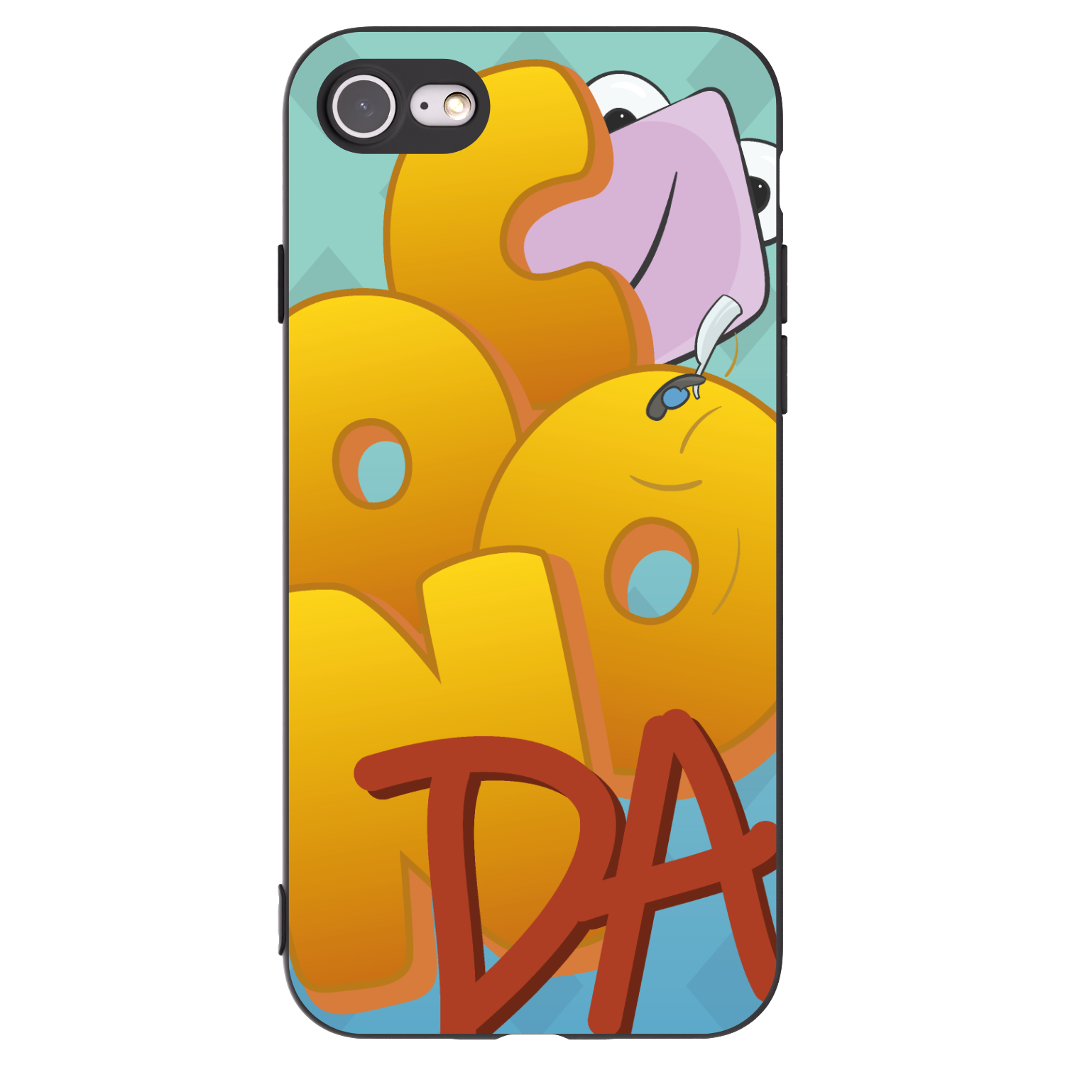 Picasee silikonový černý obal pro Apple iPhone SE 2022 - Obří COONDA