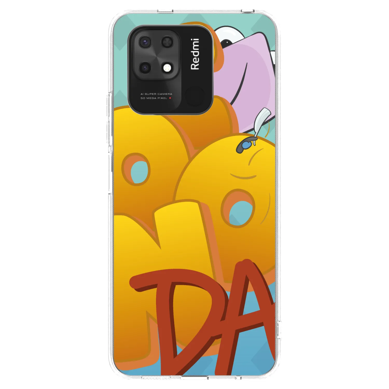 Picasee silikonový průhledný obal pro Xiaomi Redmi 10C - Obří COONDA