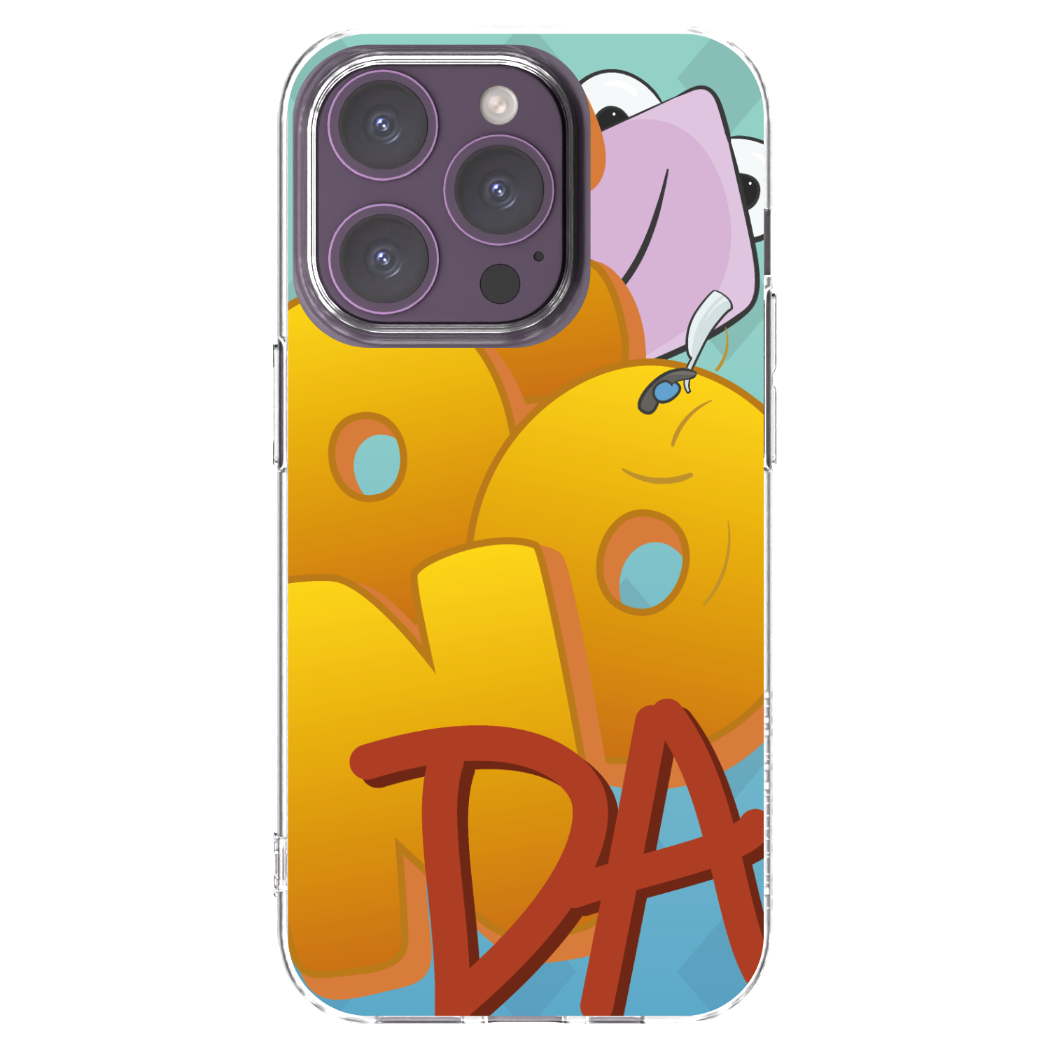 Picasee silikonový průhledný obal pro Apple iPhone 14 Pro - Obří COONDA