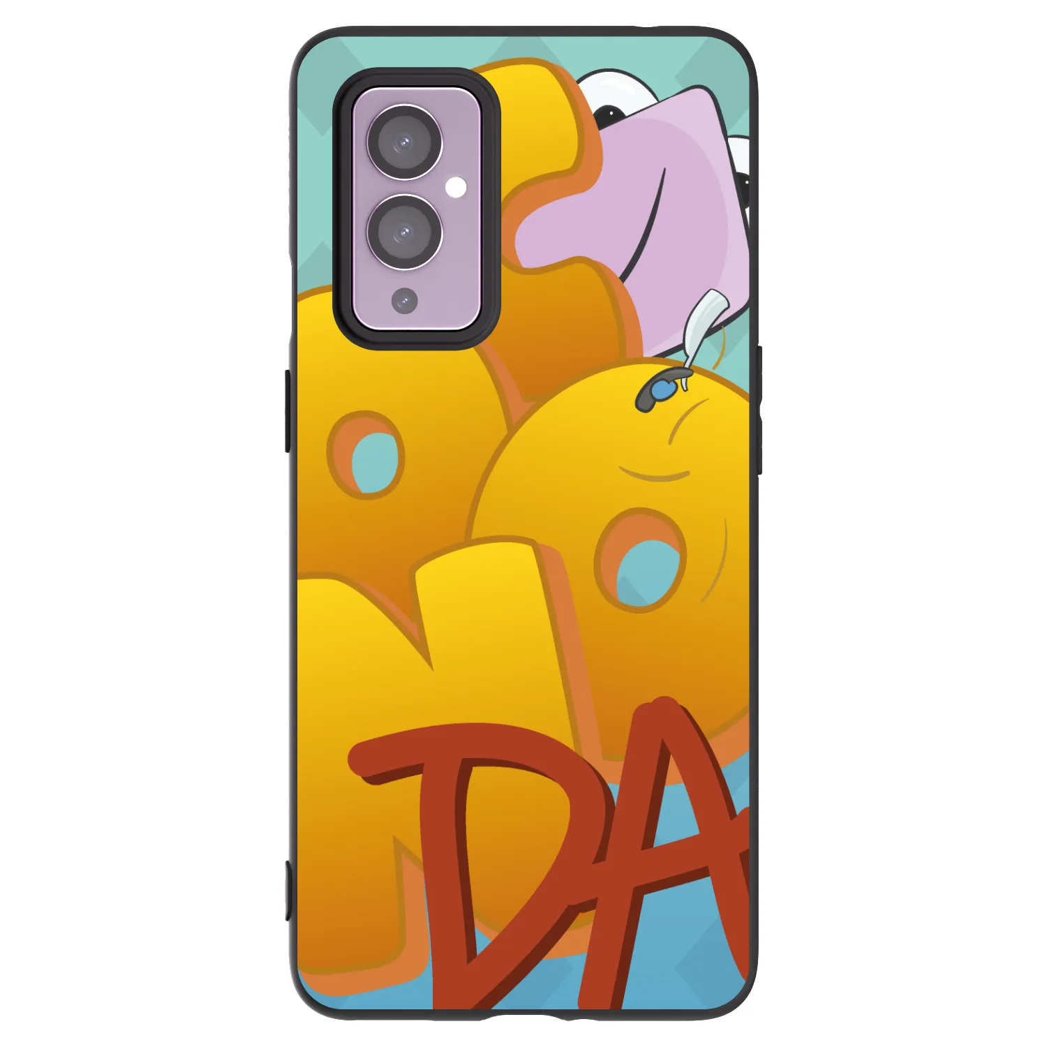 Picasee silikonový černý obal pro OnePlus 9 - Obří COONDA