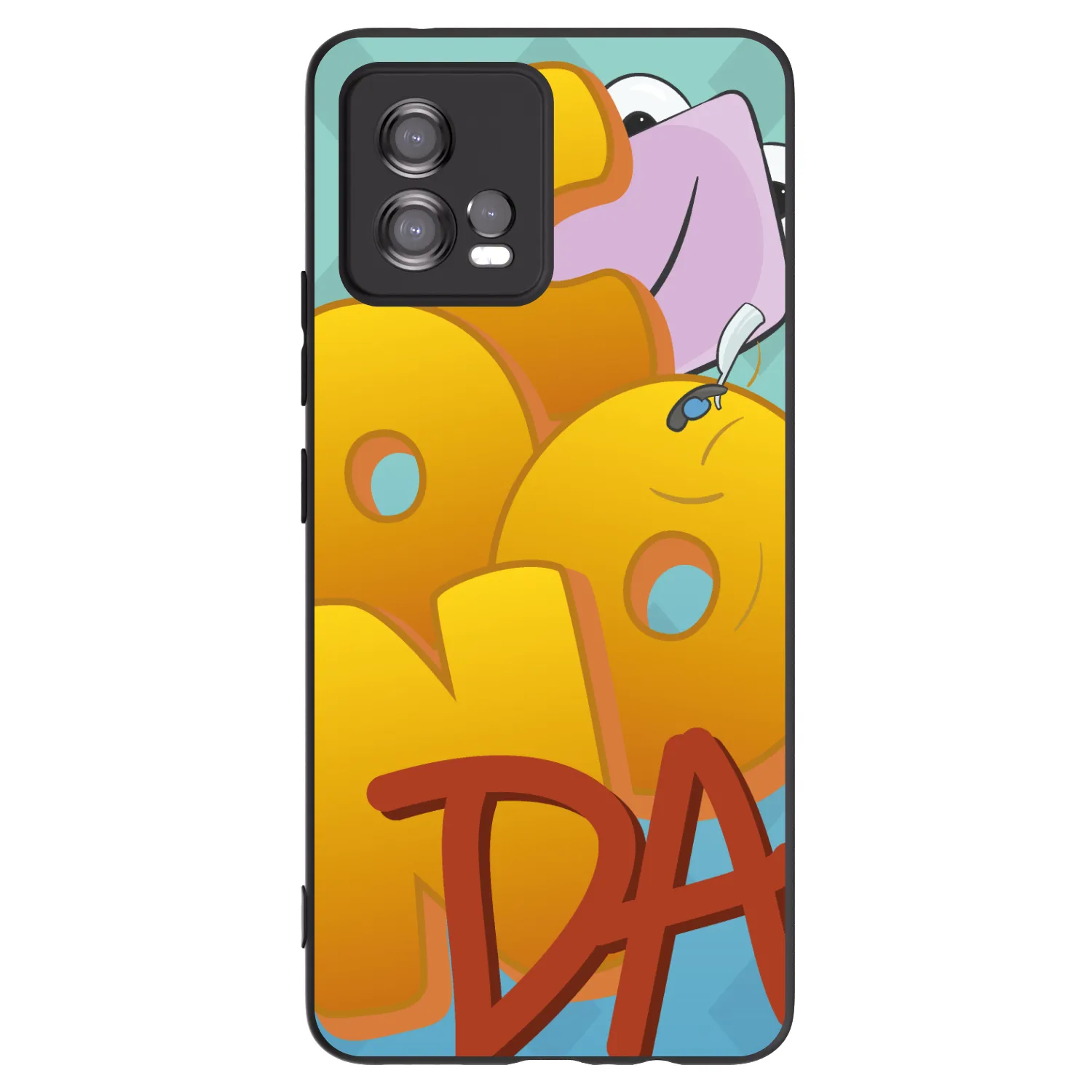 Picasee silikonový černý obal pro Motorola Moto G72 - Obří COONDA