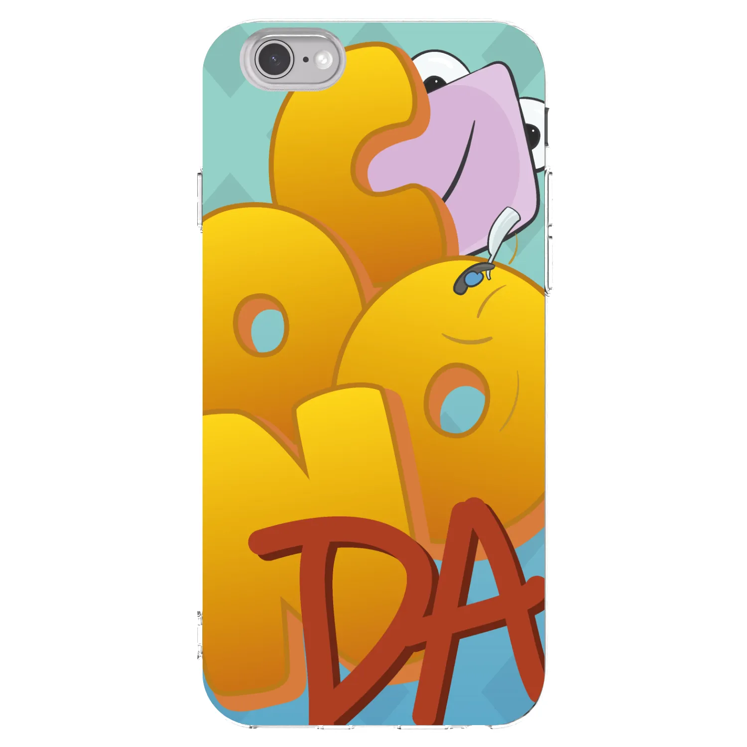 Picasee silikonový průhledný obal pro Apple iPhone 6/6S - Obří COONDA