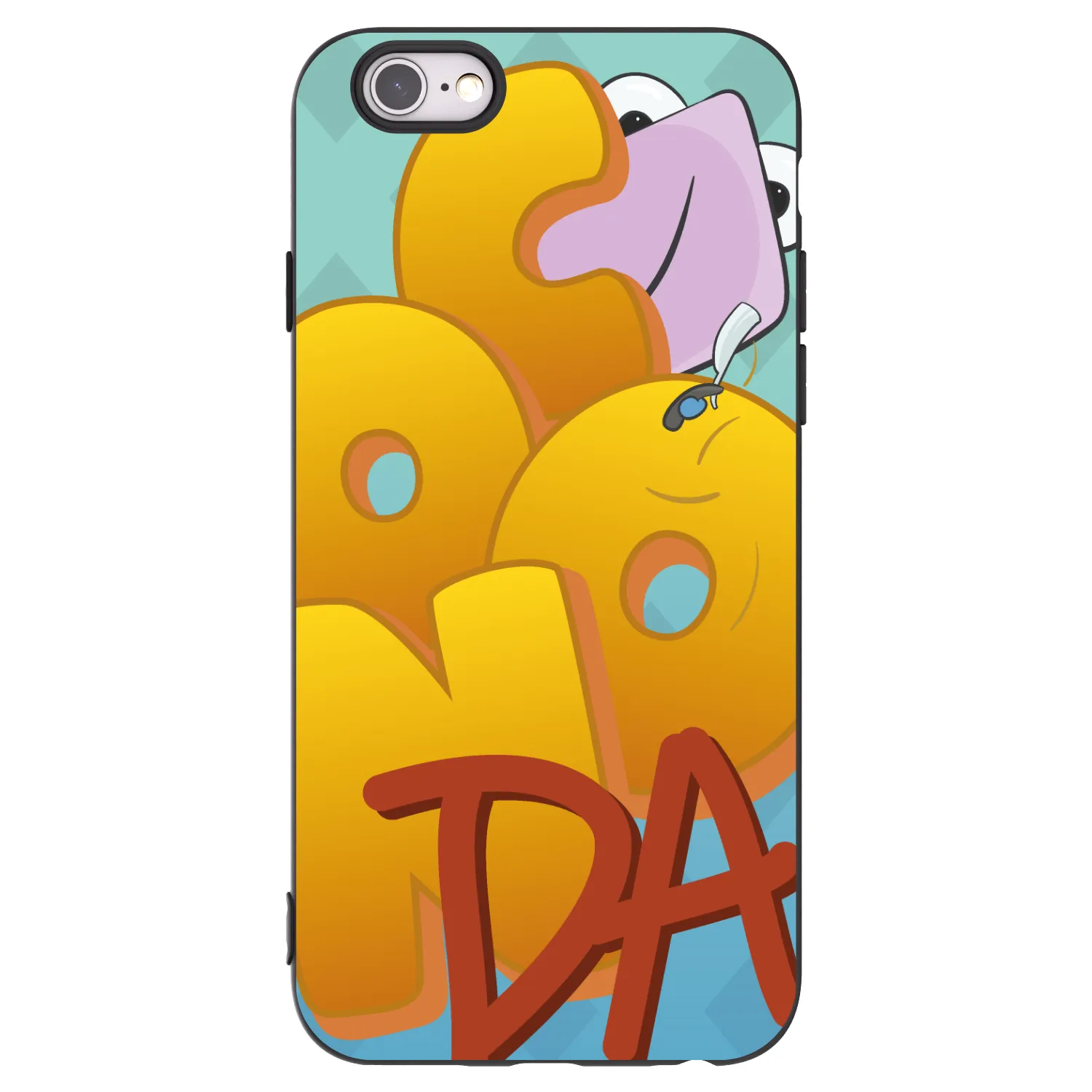 Picasee silikonový černý obal pro Apple iPhone 6/6S - Obří COONDA