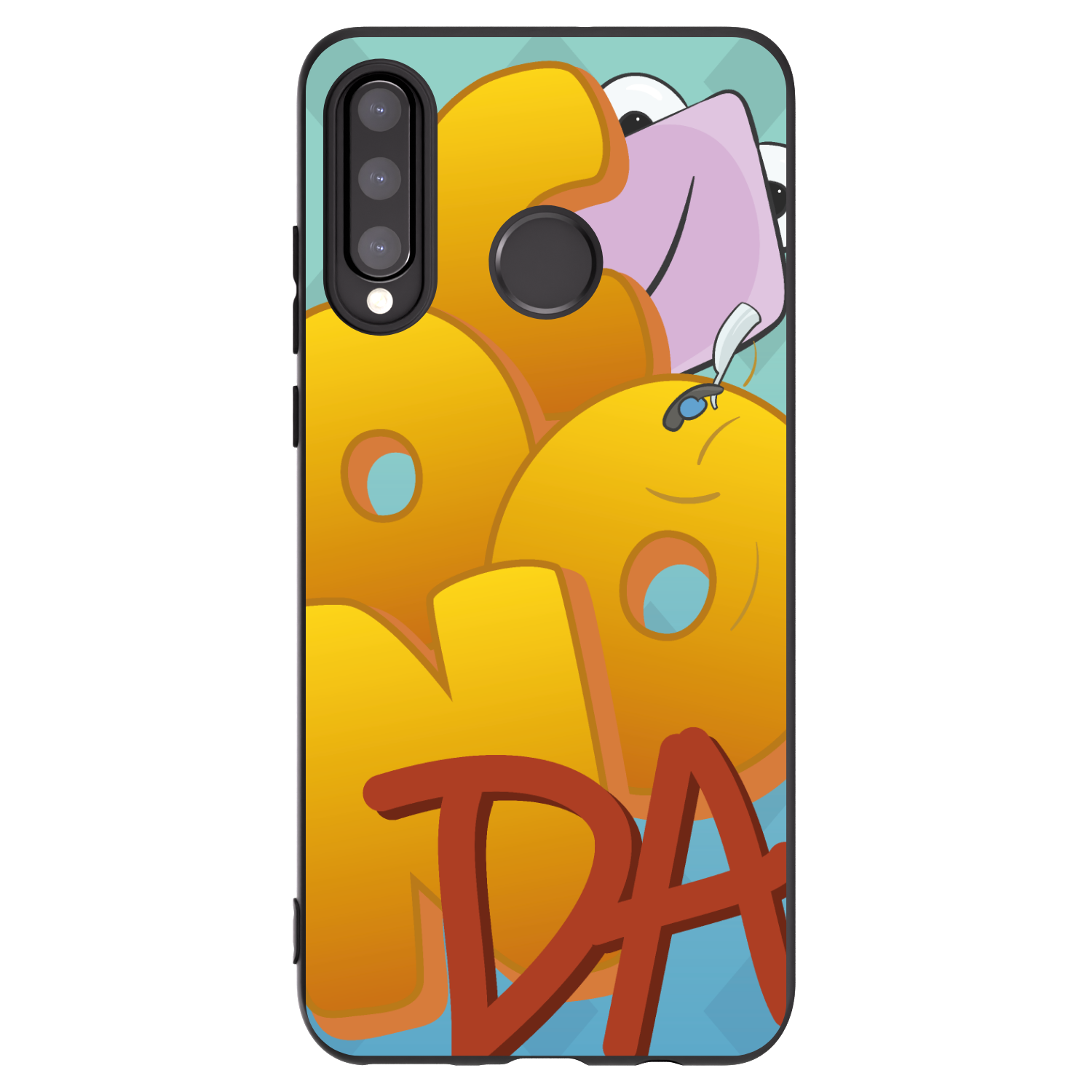 Picasee silikonový černý obal pro Huawei P30 Lite - Obří COONDA