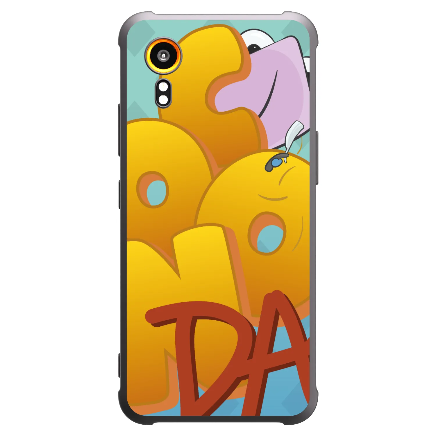 Picasee silikonový černý obal pro Samsung Galaxy Xcover 7 - Obří COONDA
