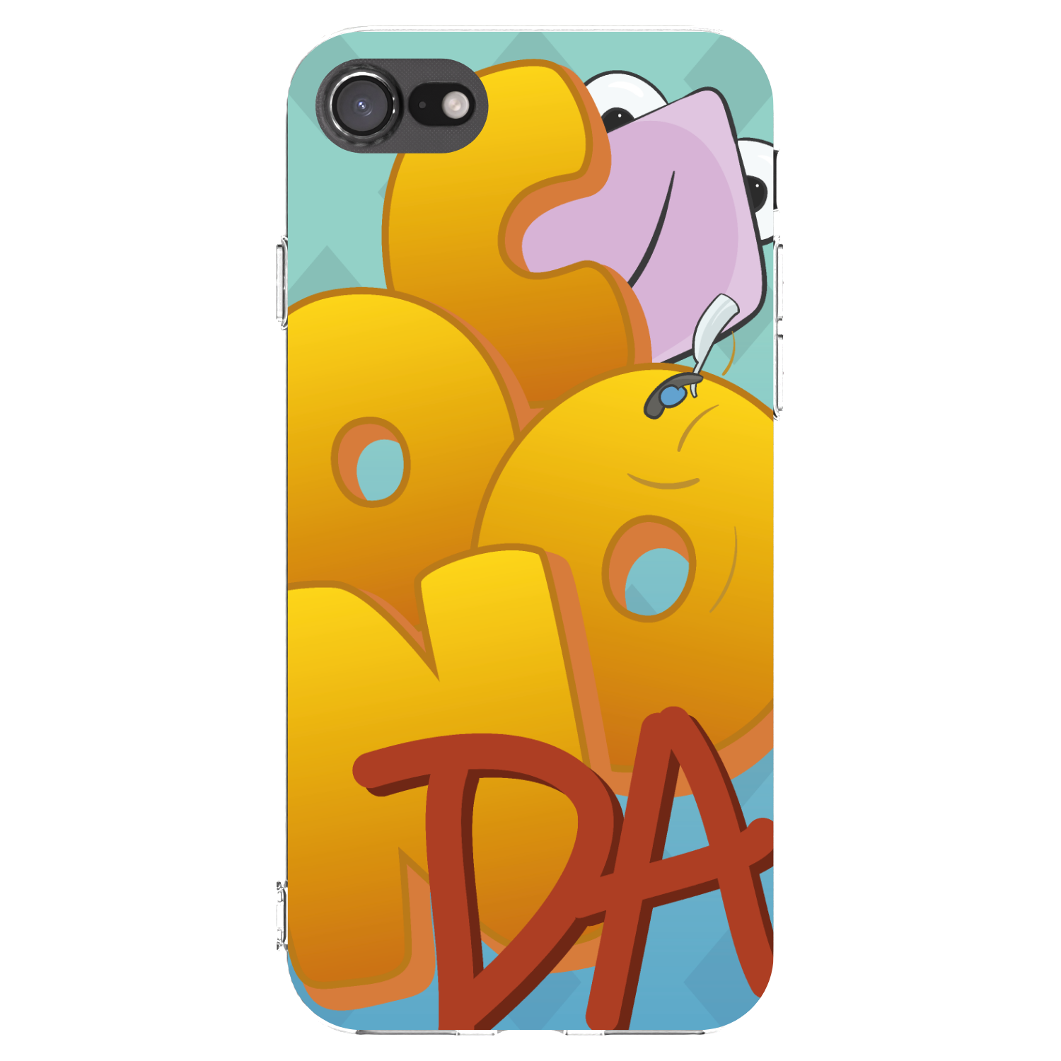 Picasee silikonový průhledný obal pro Apple iPhone 8 - Obří COONDA