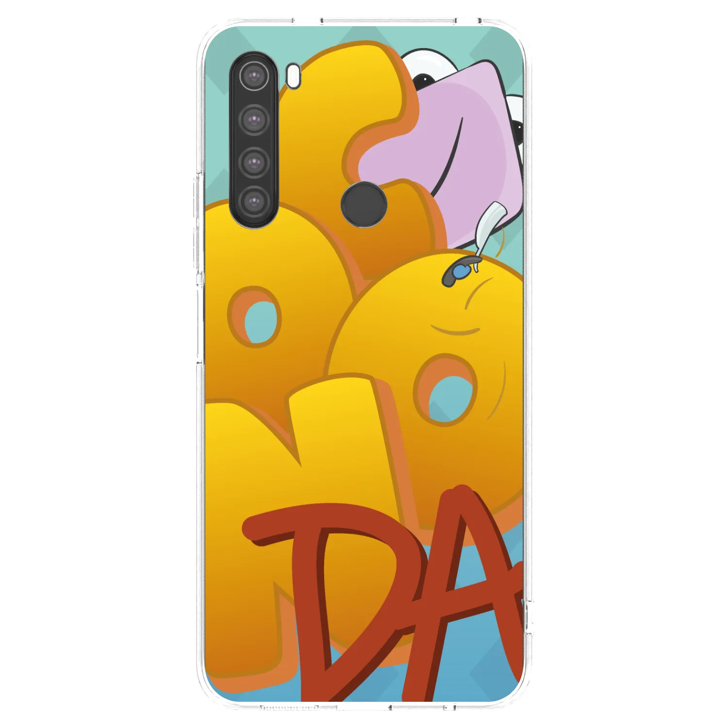 Picasee silikonový průhledný obal pro Xiaomi Redmi Note 8 - Obří COONDA