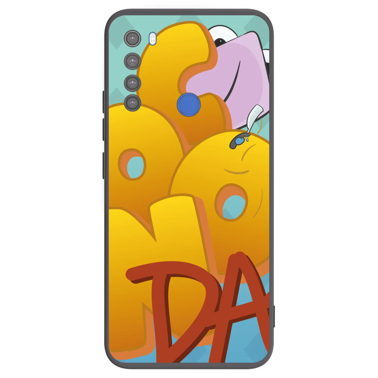 Picasee silikonový černý obal pro Xiaomi Redmi Note 8T - Obří COONDA