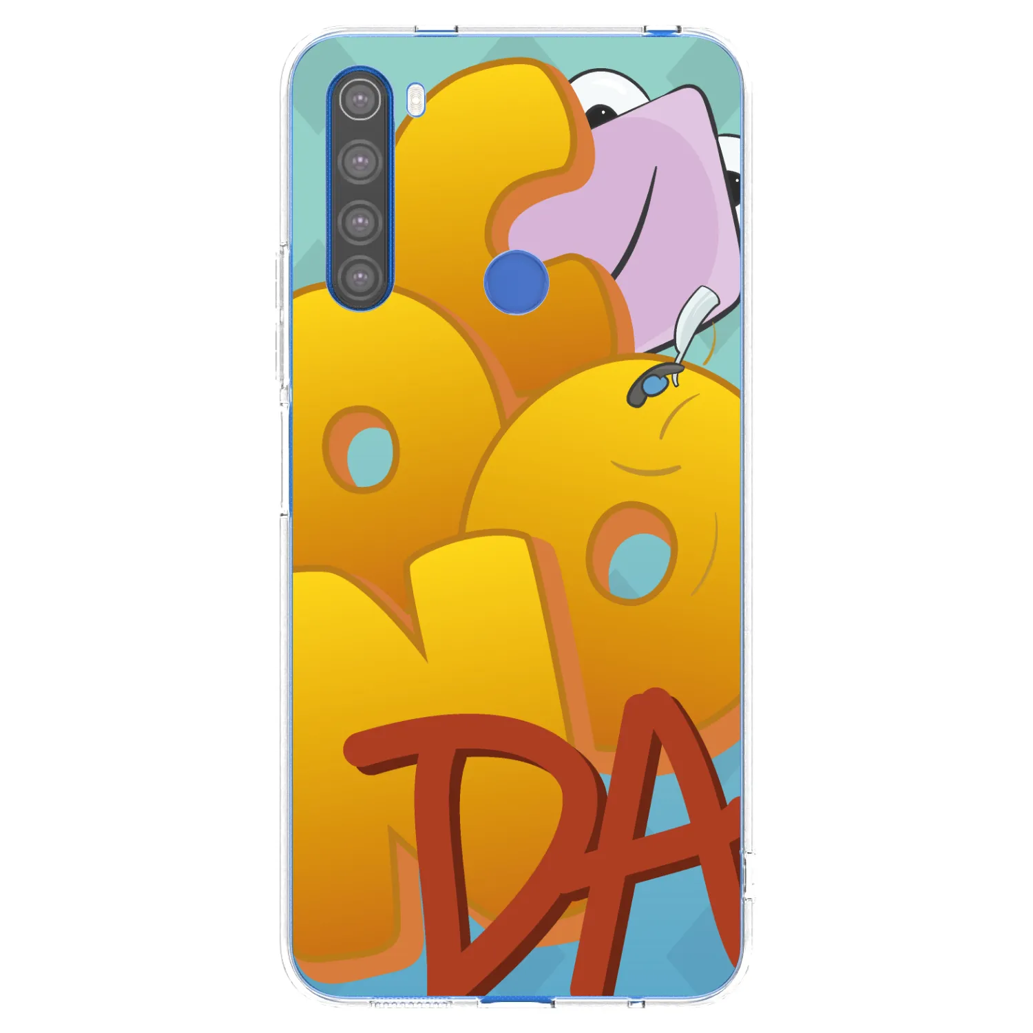 Picasee silikonový průhledný obal pro Xiaomi Redmi Note 8T - Obří COONDA