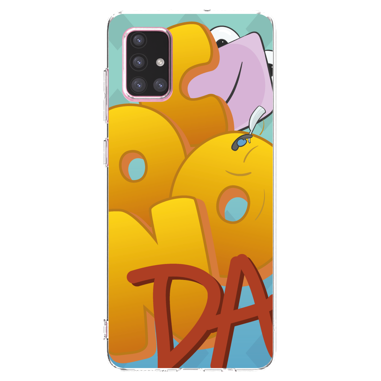 Picasee silikonový průhledný obal pro Samsung Galaxy A71 A715F - Obří COONDA