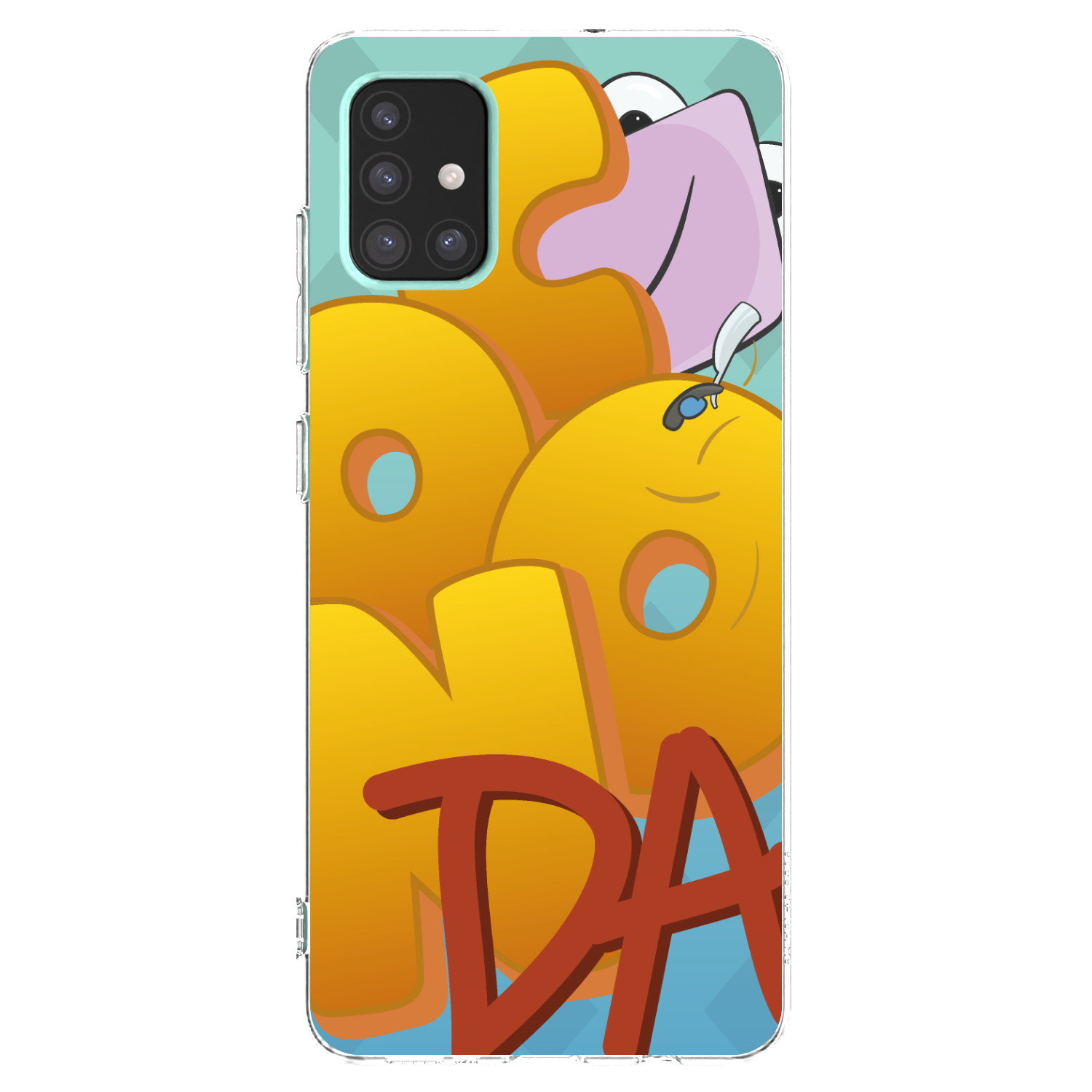 Picasee silikonový průhledný obal pro Samsung Galaxy A51 A515F - Obří COONDA