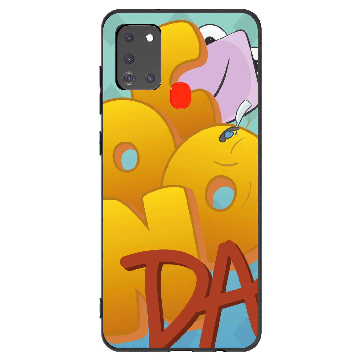 Picasee silikonový černý obal pro Samsung Galaxy A21s - Obří COONDA