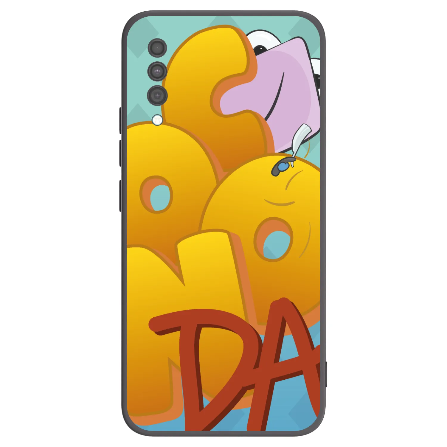 Picasee silikonový černý obal pro Samsung Galaxy A30s A307F - Obří COONDA