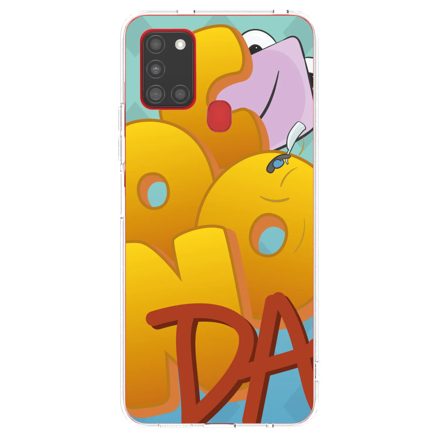 Picasee silikonový průhledný obal pro Samsung Galaxy A21s - Obří COONDA