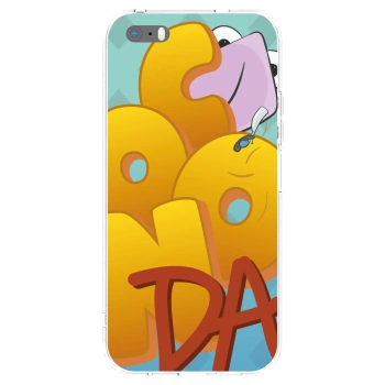 Picasee silikonový průhledný obal pro Apple iPhone 5/5S/SE - Obří COONDA