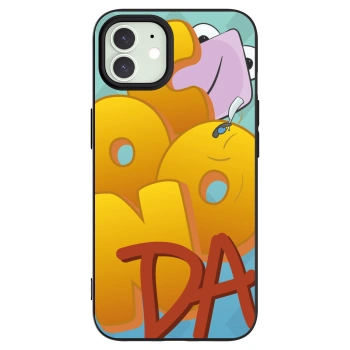 Picasee silikonový černý obal pro Apple iPhone 12 - Obří COONDA