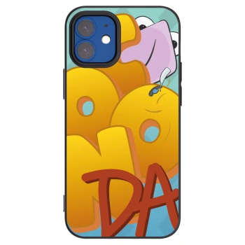 Picasee silikonový černý obal pro Apple iPhone 12 mini - Obří COONDA