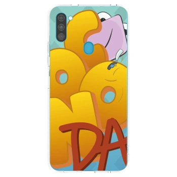 Picasee silikonový průhledný obal pro Samsung Galaxy M11 - Obří COONDA