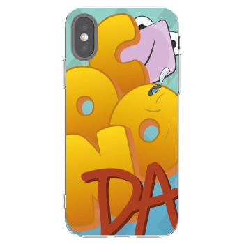 Picasee silikonový průhledný obal pro Apple iPhone X/XS - Obří COONDA