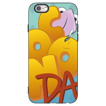 Picasee silikonový černý obal pro Apple iPhone 6/6S - Obří COONDA