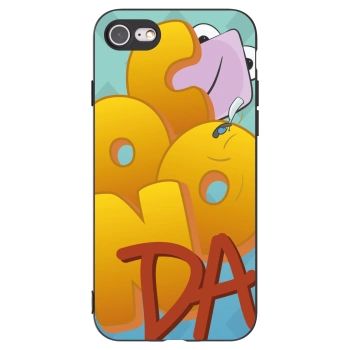 Picasee silikonový černý obal pro Apple iPhone 8 - Obří COONDA