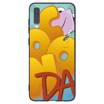 Picasee silikonový černý obal pro Samsung Galaxy A70 A705F - Obří COONDA