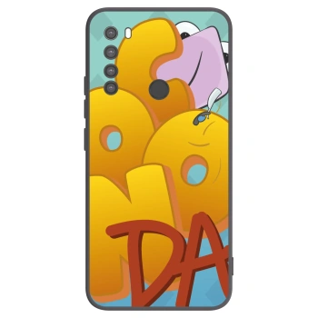 Picasee silikonový černý obal pro Xiaomi Redmi Note 8 - Obří COONDA