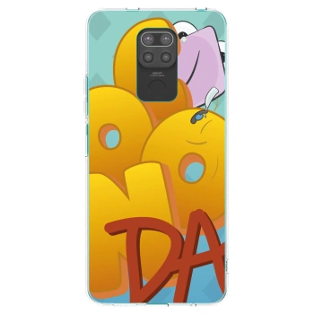 Picasee silikonový černý obal pro Xiaomi Redmi Note 9 - Obří COONDA