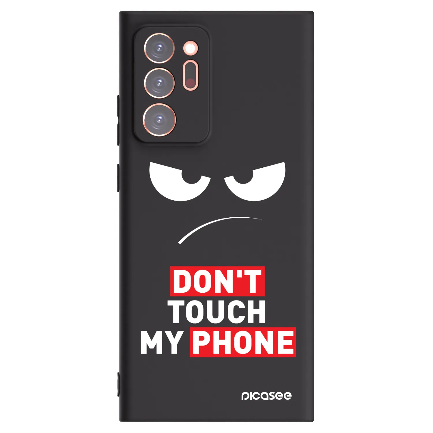 Picasee silikonový černý obal pro Samsung Galaxy Note 20 Ultra - Angry Eyes - Transparent