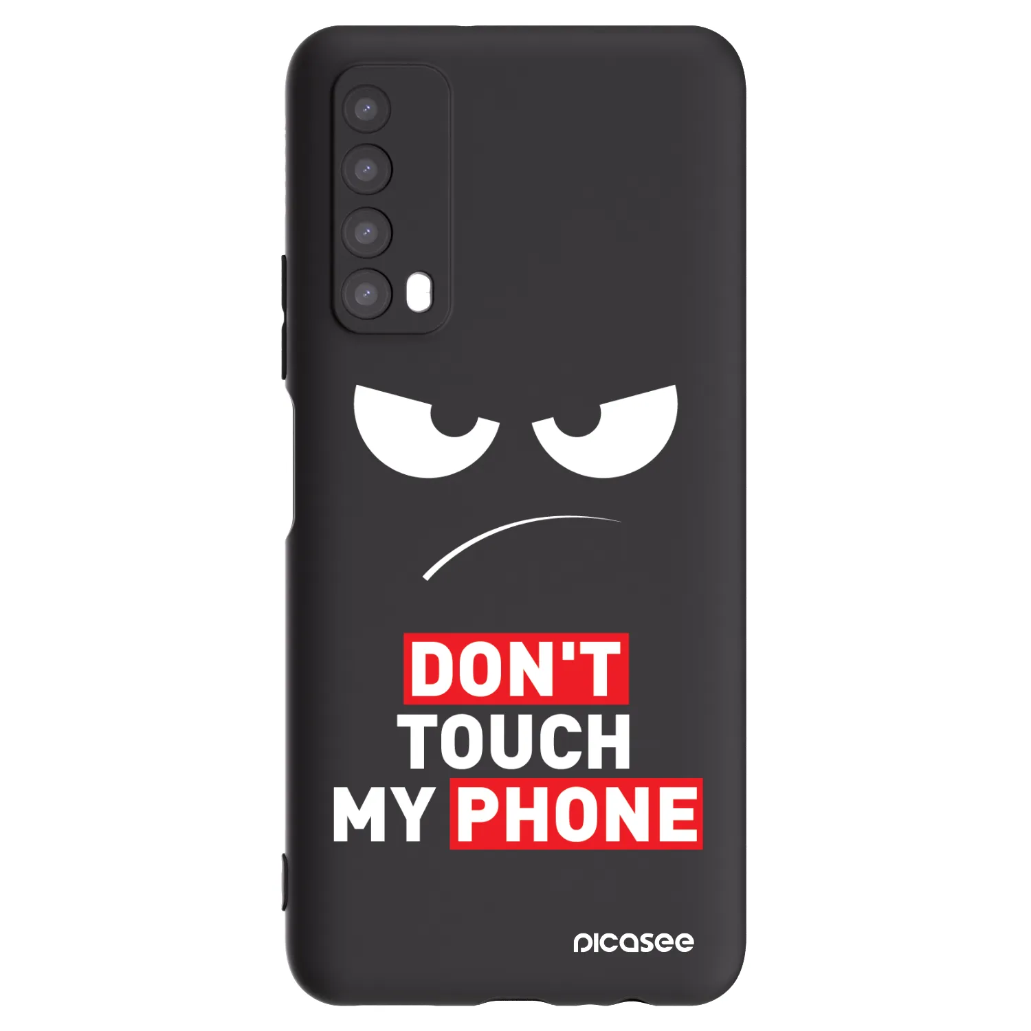 Picasee silikonový černý obal pro Huawei P Smart 2021 - Angry Eyes - Transparent