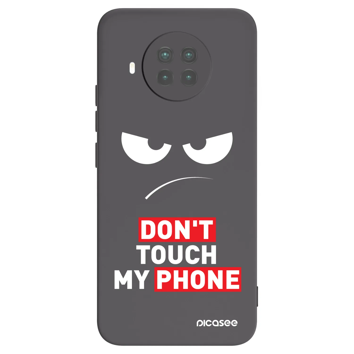 Picasee silikonový černý obal pro Xiaomi Mi 10T Lite - Angry Eyes - Transparent