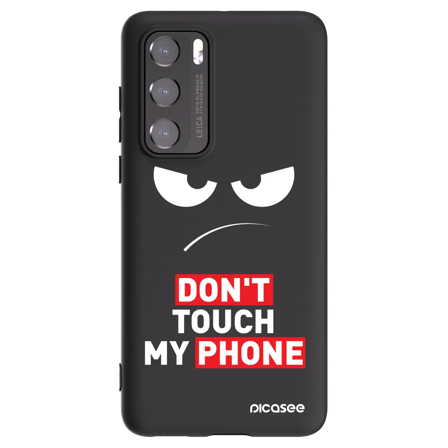 Picasee silikonový černý obal pro Huawei P40 - Angry Eyes - Transparent