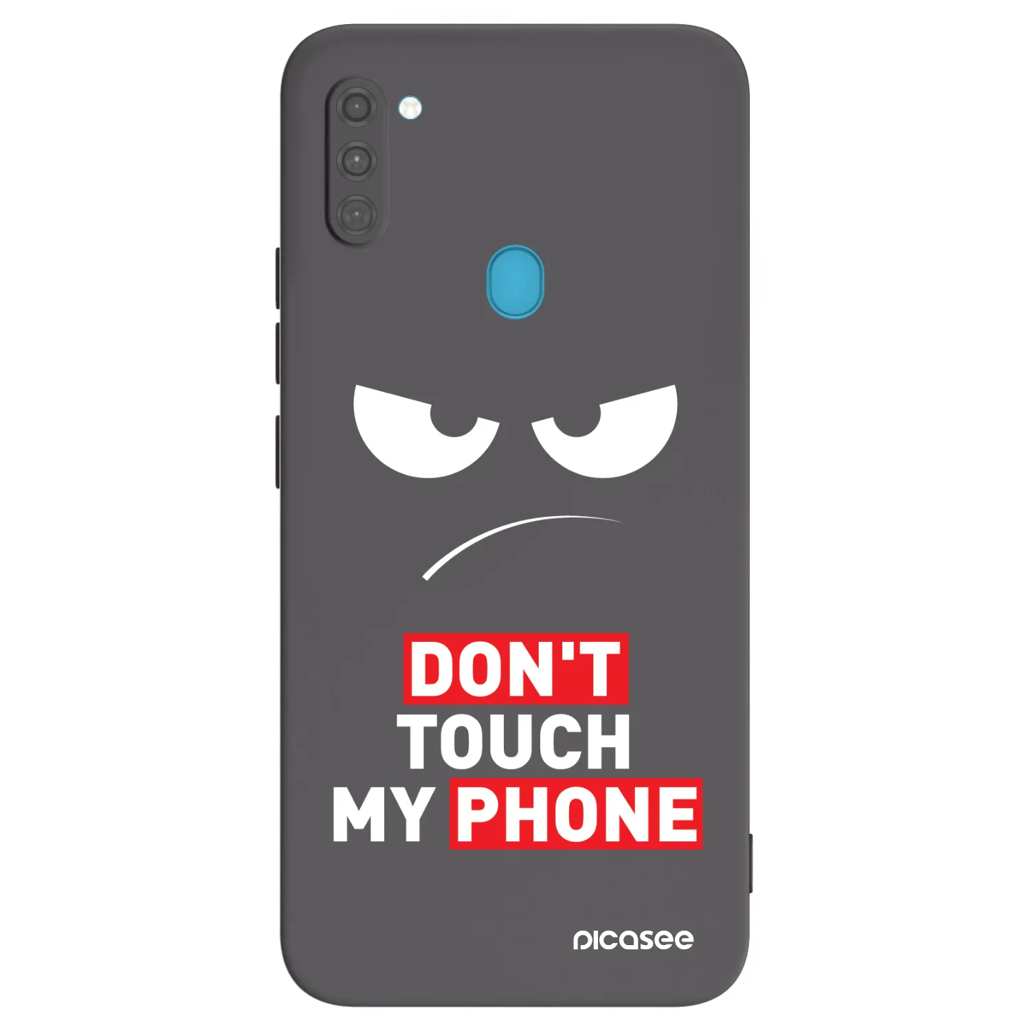 Picasee silikonový černý obal pro Samsung Galaxy M11 - Angry Eyes - Transparent