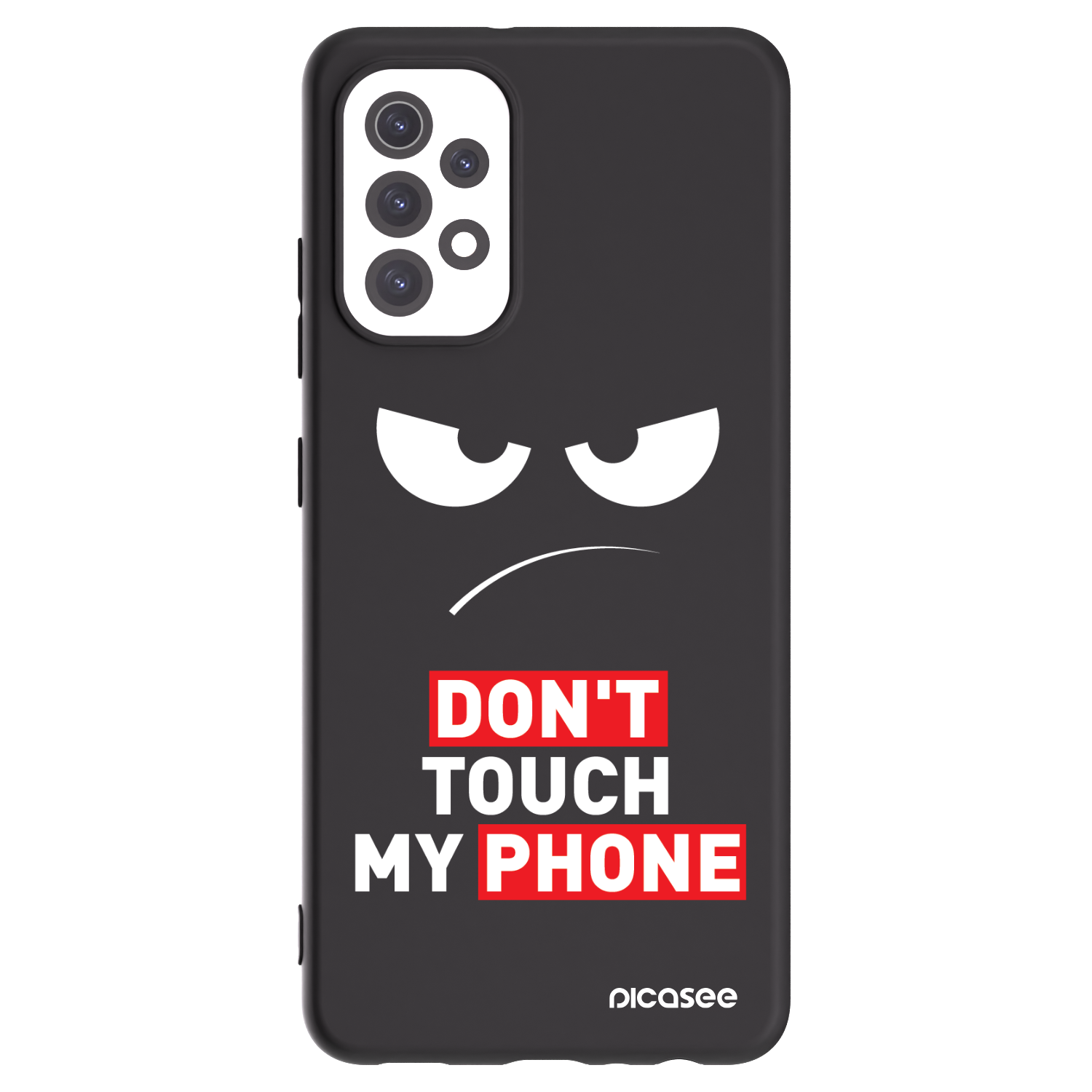 Picasee silikonový černý obal pro Samsung Galaxy A32 5G A326B - Angry Eyes - Transparent