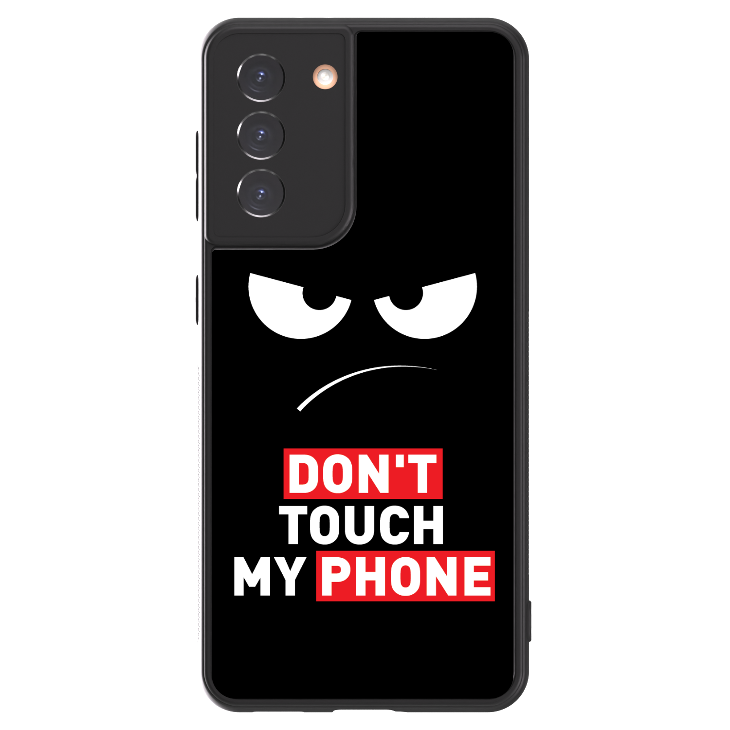 Picasee ULTIMATE CASE pro Samsung Galaxy S21 5G G991B - Angry Eyes - Transparent