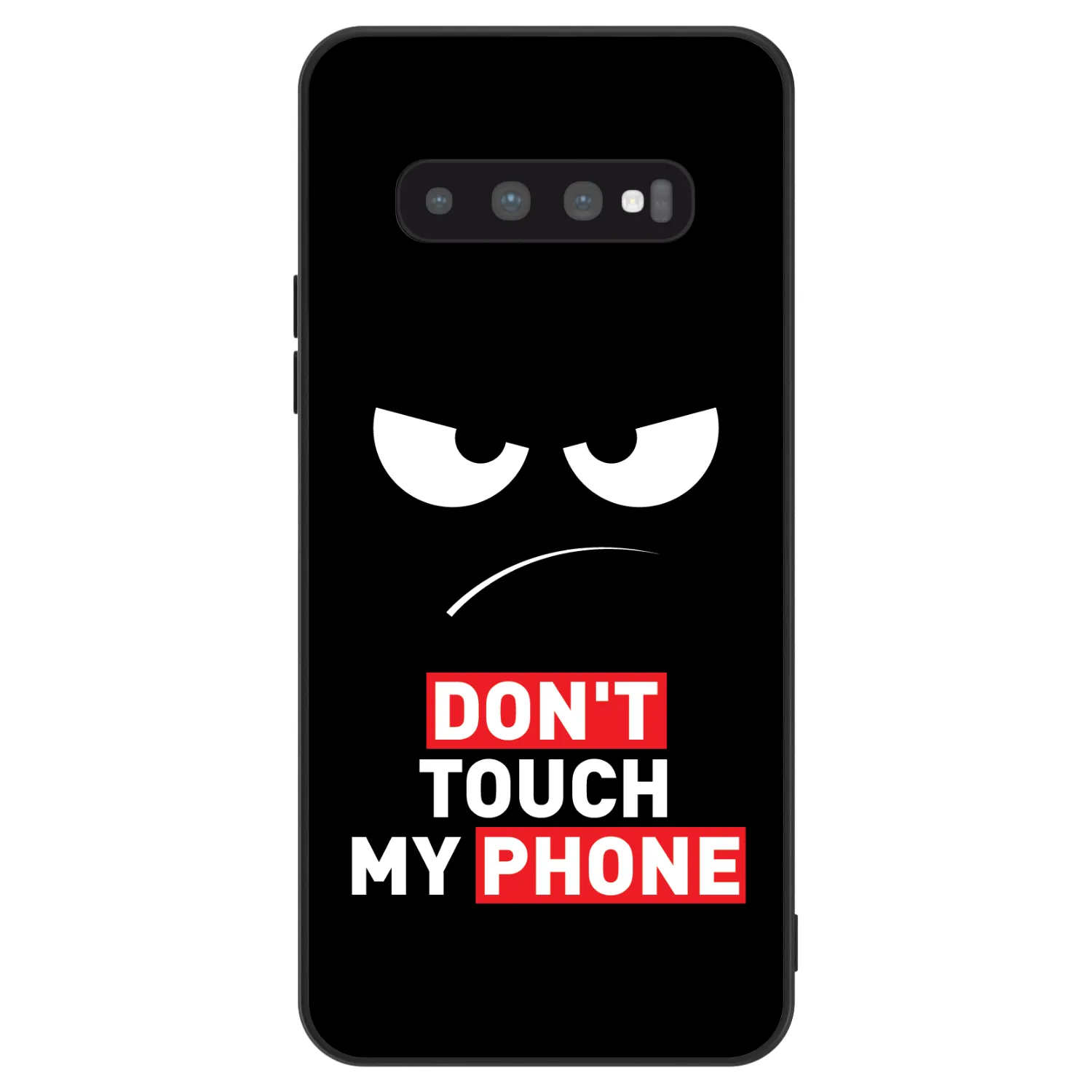 Picasee ULTIMATE CASE pro Samsung Galaxy S10 G973 - Angry Eyes - Transparent