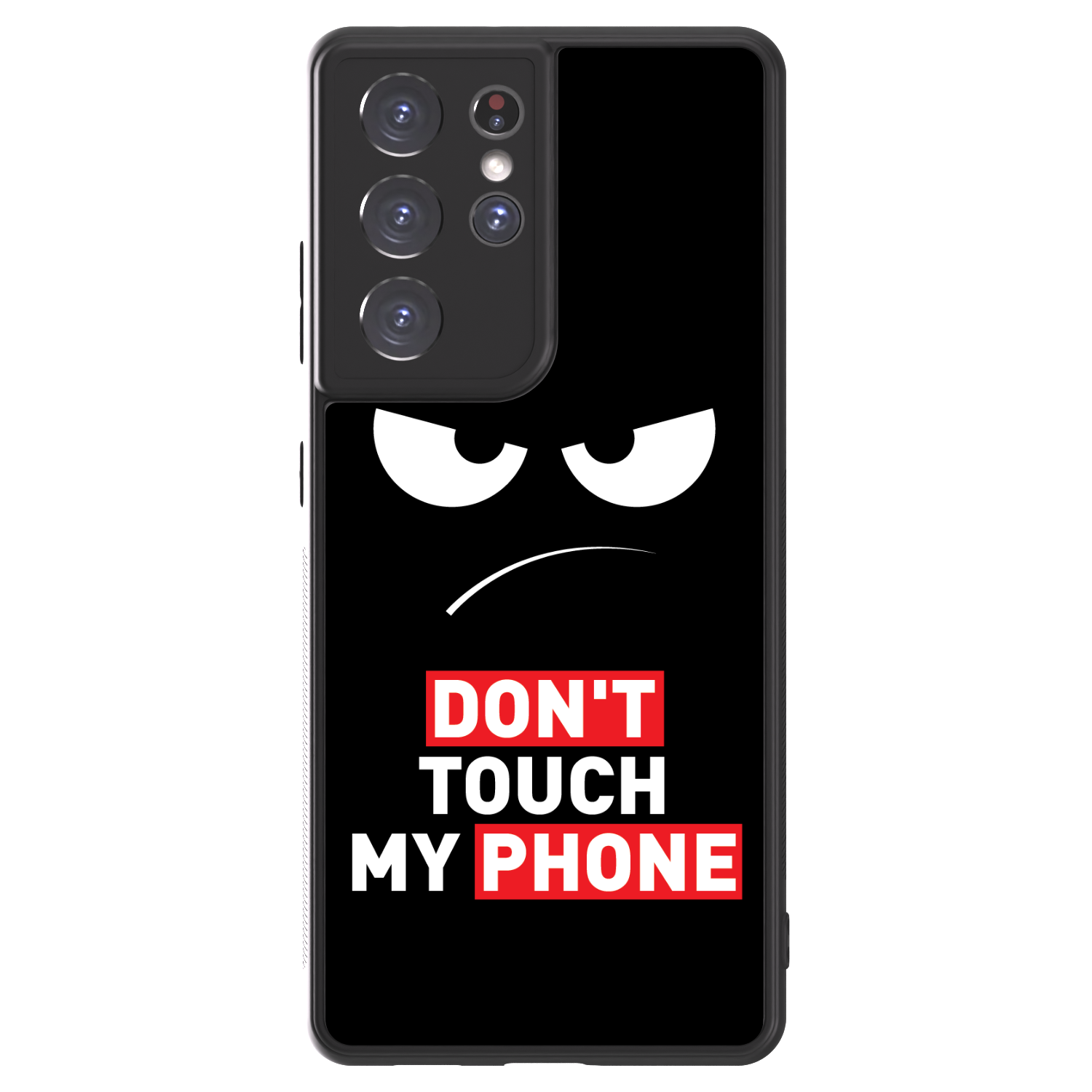 Picasee ULTIMATE CASE pro Samsung Galaxy S21 Ultra 5G G998B - Angry Eyes - Transparent
