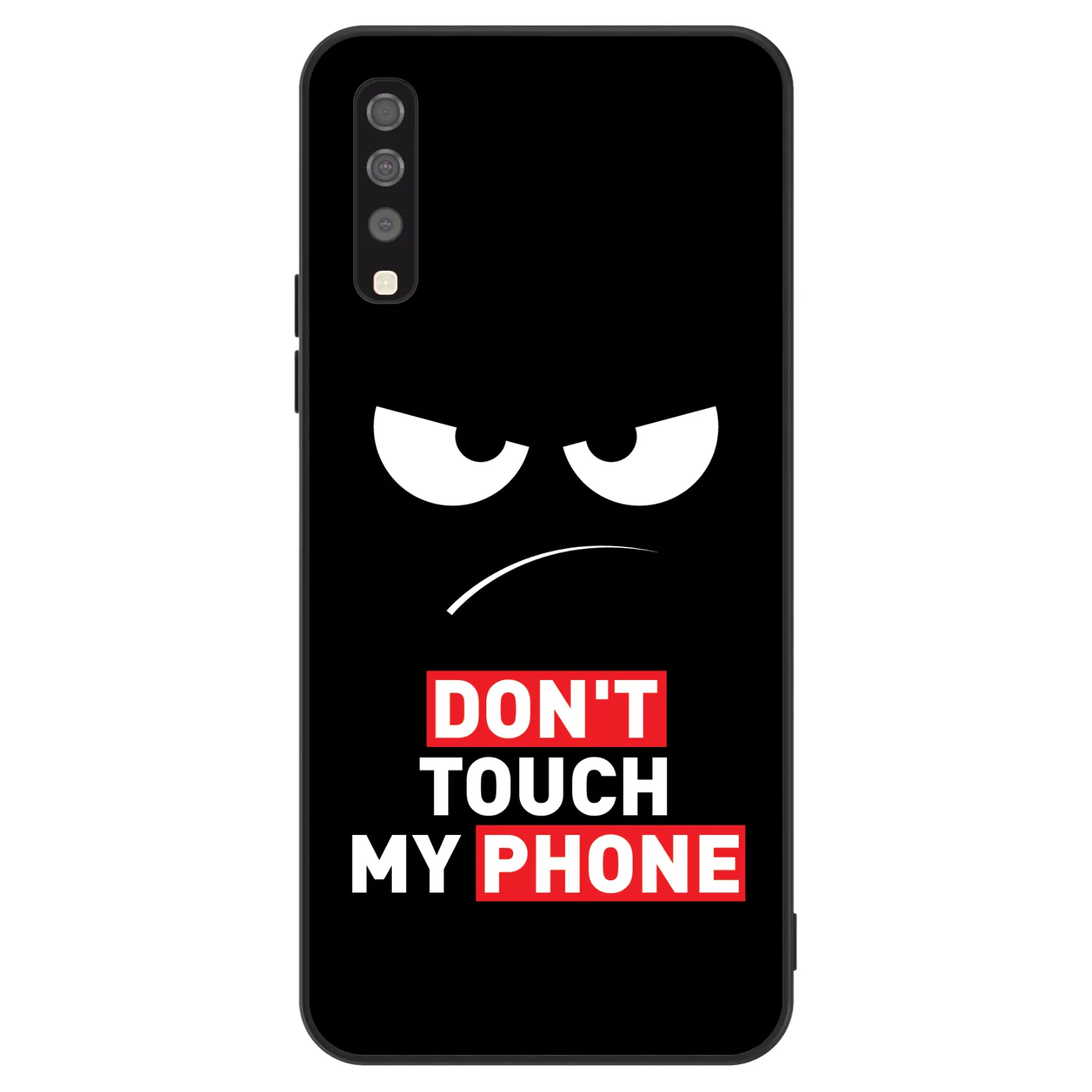 Picasee ULTIMATE CASE pro Samsung Galaxy A70 A705F - Angry Eyes - Transparent