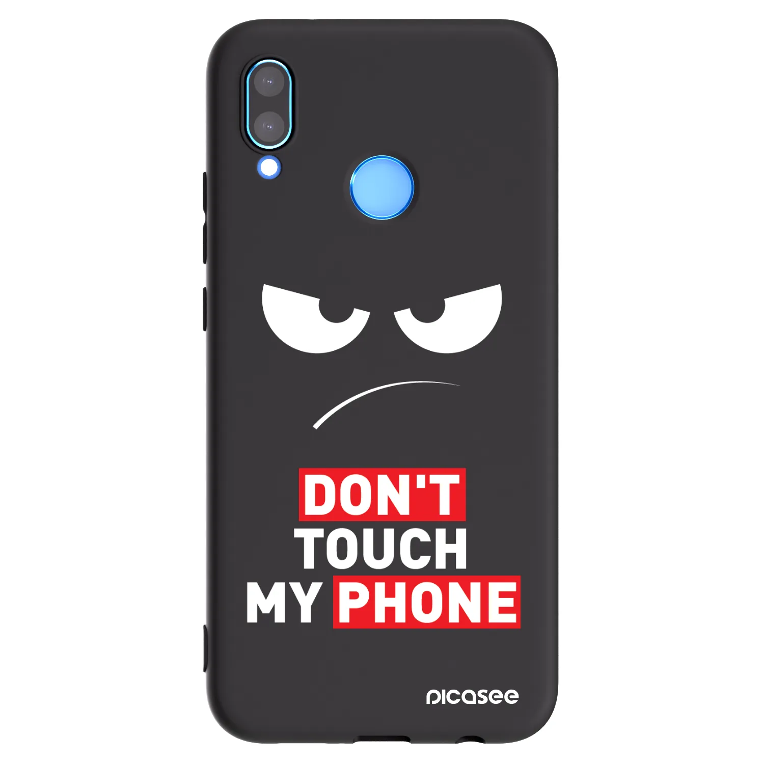 Picasee silikonový černý obal pro Huawei P20 Lite - Angry Eyes - Transparent